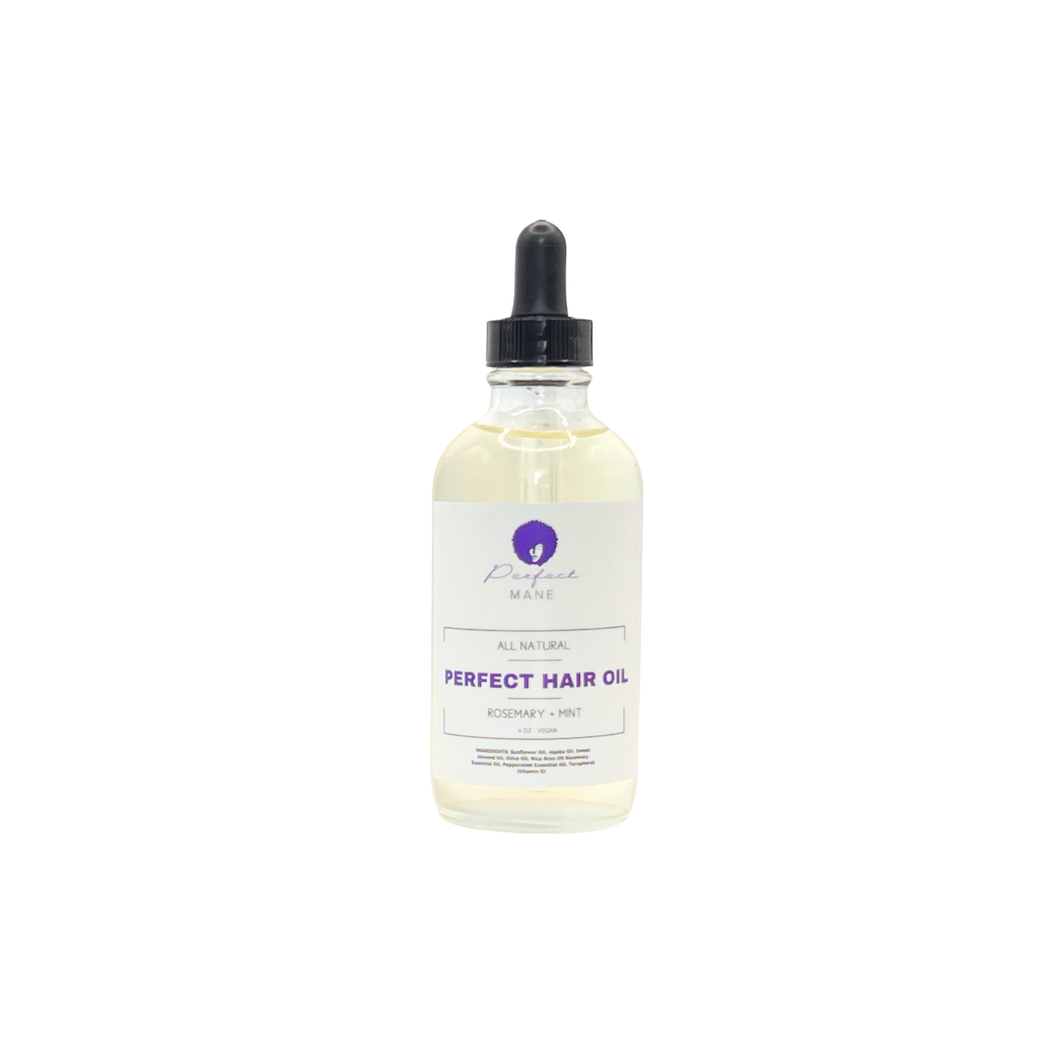All Natural Perfect Hair Oil (Rosemary + Mint)